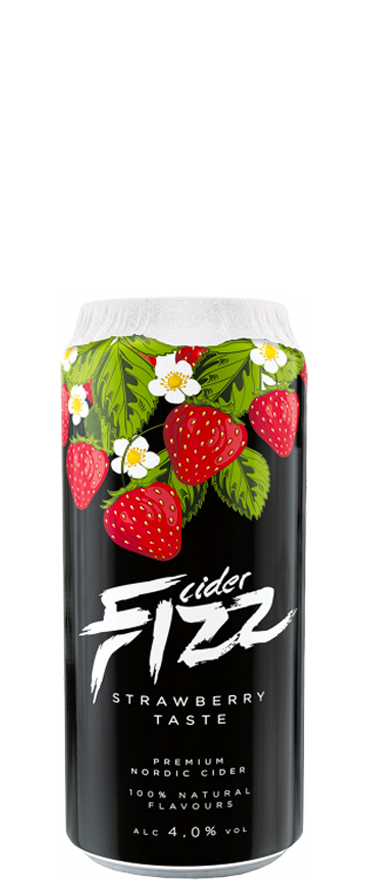 Fizz Strawberry Cider 24x 500Ml Cans BB:18/07/2026