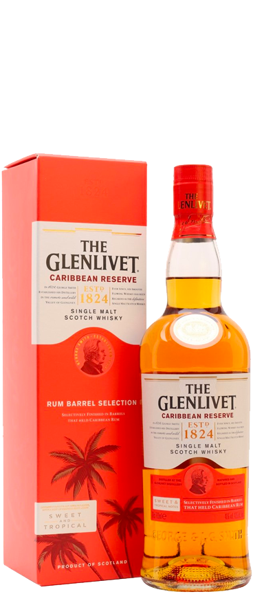 The Glenlivet Caribbean Reserve Rum Barrel Selection Single Malt Whisky 700ml