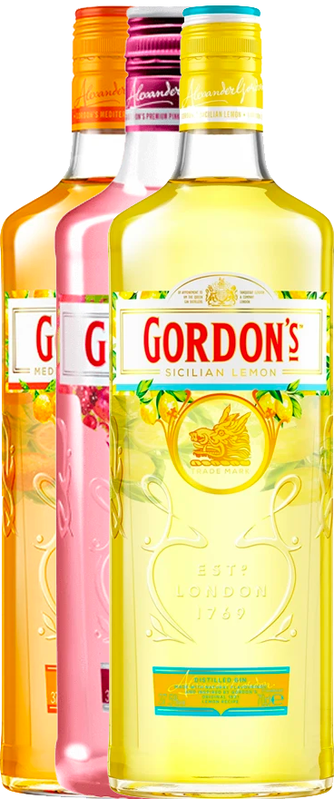 Gordon's Flavoured Mixed Trio (3x 700ml Bottles)