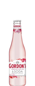 Gordon's Pink Gin and Soda (4x 330ml Bottles)