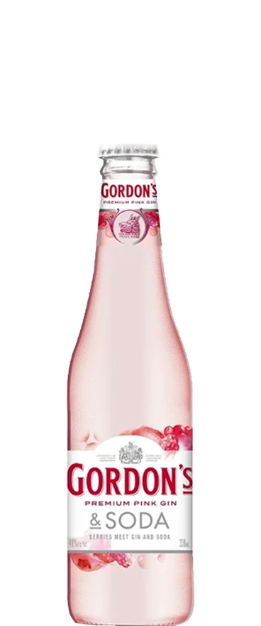 Gordon's Pink Gin and Soda (4x 330ml Bottles)