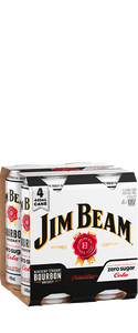 Jim Beam White and Zero Cola (4x 440ml Cans)