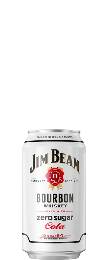 Jim Beam White and Zero Cola (10 x 330ml Cans)