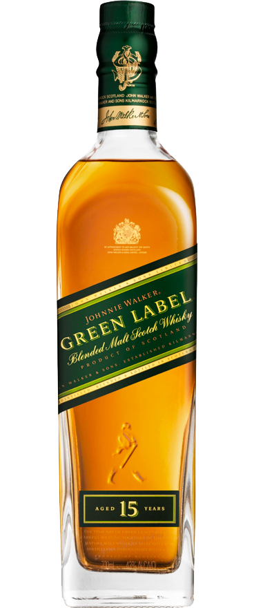 Johnnie Walker Green Label Blended Malt Scotch Whisky 15 Year Old 700ml - Wine Central