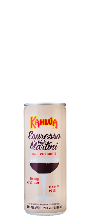 Kahlua Espresso Style Martini (4x 200ml Cans)