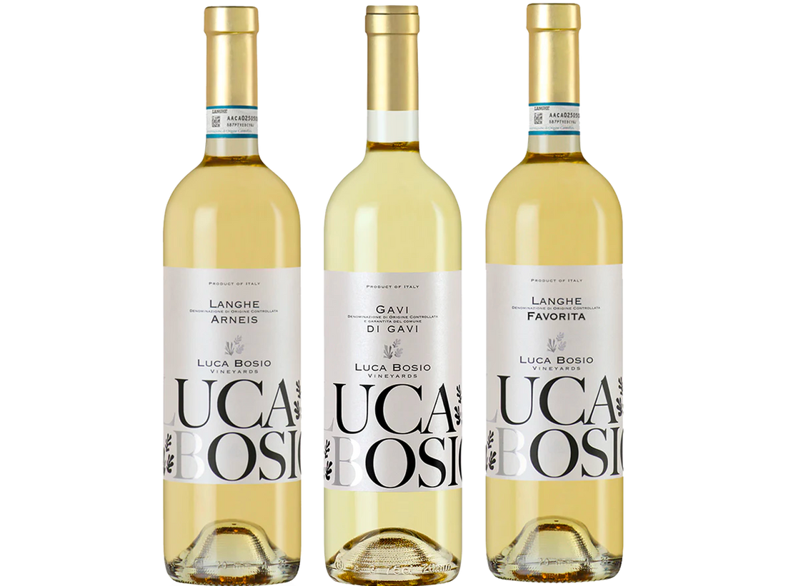 Luca Bosio Fresh Whites 3 Bottle Taster Trio