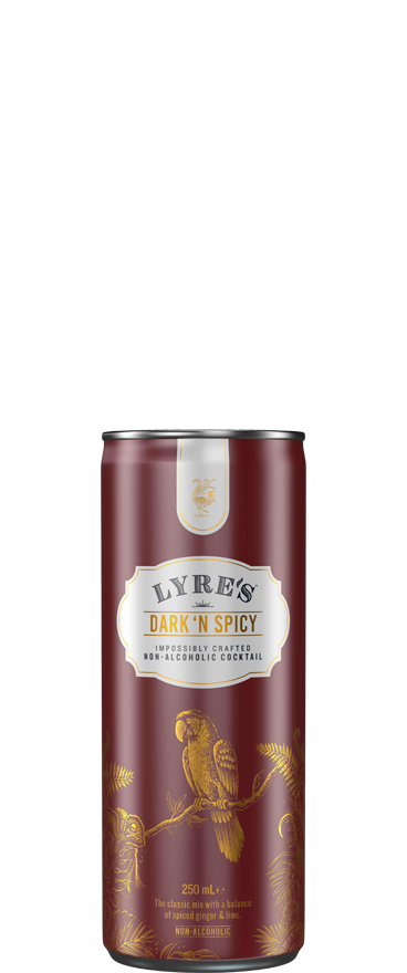 Lyre's Dark N' Spicy Non Alcoholic Pre-Mix (4x 250ml Cans)