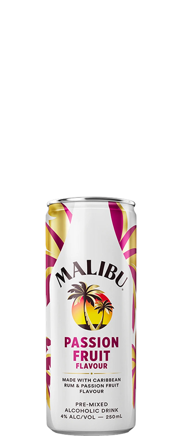 Malibu Passionfruit Pre-Mixed (10x 250ml Cans)