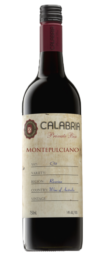 Calabria Private Bin Montepulciano 2018 - Wine Central